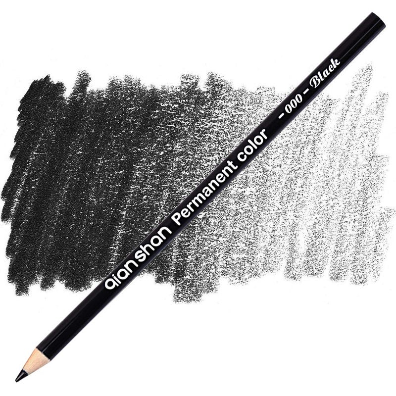 qianshan 5Pcs Black White Color Pencils - Permanent Color Drawing Pencil Oil-based Wooden Colored Pencils for Artist and Beginner Art Projects, 2 Colors of 3 White, 2 Black - Image 4